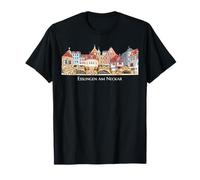 Esslingen am Neckar, Hand-Drawn Cityscape T-Shirt