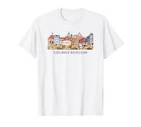 Esslingen am Neckar, Hand-Drawn Cityscape T-Shirt
