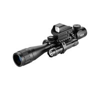 ESSLNB 3-9X40mm Rifle Scope with Red Green Brightness Settings Red Dot Sight and Flash Light Rangefinder Optical Lens 20mm/22mm Picatinny Rail Mount For Hunting