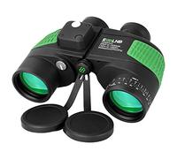 ESSLNB 7X50 Marine Binoculars IPX7 Waterproof Binoculars for Boating with Illuminated Rangefinder and Compass BAK4 Prism FMC Military Floating for Navigation Hunting w/Bag and Strap