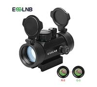 ESSLNB Red Dot Sight Red & Green 5 Brightness Settings with 20mm Picatinny Rail Mount and Protector Covers Rifle Scope for Hunting