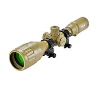 ESSLNB Rifle Scope 3-9X50mm Red Green Blue 3 Brightness Settings Red Dot Sight with Sunshade Tube Rangefinder Optical Lens 20mm/22mm Picatinny Rail Mount For Hunting