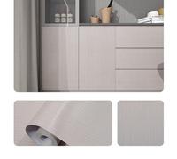 ESSMOKO Thickened Wood Grain PVC self-Adhesive Wallpaper Waterproof and Anti-fouling Wardrobe Cabinet Door Furniture Renovation Sticker-Earl Grey Wood-40 * 300cm