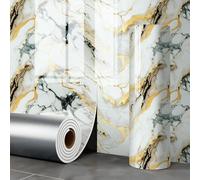 ESSMOKO Wallpaper Gilded Imitation Ceramic Marble Effect Self Adhesive Waterproof Wallpaper for Kitchen and Bathroom Wall Stickers Chaotic Gilded 40 * 300cm