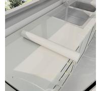 ESSMOKO Wallpaper Kitchen countertop Protective Film Marble Aluminum foil Oil Proof Waterproof Moisture Proof high Temperature Resistant self Adhesive Opaque Moonlight Yellow 40 * 1000cm