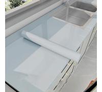 ESSMOKO Wallpaper Kitchen countertop Protective Film Marble Aluminum foil Oil Proof Waterproof Moisture Proof high Temperature Resistant self Adhesive Opaque Ice Lake Green 40 * 1000cm