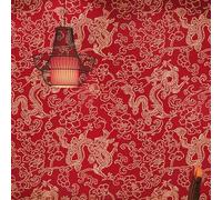 ESSMOKO Wallpaper New Chinese Style Dragon Pattern Classical Zen Hotel Tea Room Background Wall PVC Waterproof Wallpaper Non self Adhesive 53 * 950cm