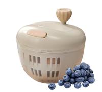 Essoreuse à Salade Manual 800 ml - Petit Sécheur de Légumes et Fruits Compact - Panier Passoire with Base Antidérapante - Idéal Camping et Petite Cuisine - Sans BPA
