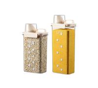 EssQuintorial Kitchen Storage Containers,Rice Container with Measuring Cup,BPA Free Airtight Food Storage Container for Cereal,Pasta,Beans,Pet Food,Washing Powder（2300ml+2900ml）