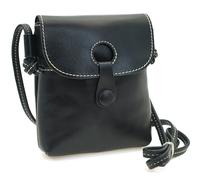 ESSSO Mini Crossbody Bags for Women - Vegetable-Tanned Leather Phone Purses with Crossbody Strap, Retro, Durable & Stylish, Black, Mini, Small Crossbody Bags for Women