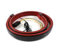 ESSUE Universal 120cm/130cm 51 Inch Car Carbon Rear Spoiler LED Strip Brake Light Turn Signal Lamp Flowing Waterproof Red Dream Color High Mount Brake Light