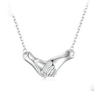 EsswiN Holding Hands Necklace, Simple Necklace 925, Necklace Silver, Attract Your Couple Hand Necklaces Jewellery s Pendants for Jewellery Making Pendant s for Mum Women