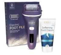 Essy Electric Foot File and Moisturizing Foot Cream Bundle