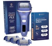 Essy Electronic Foot File and 3 Additional Replacement Rollers Bundle
