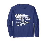 Est 1776 Mad As Hell Sarcastic Humor Graphic Tee Long Sleeve T-Shirt