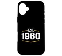 Est 1960 Vintage Style Established 1960 Birthday Design Case for iPhone 16 Plus