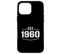 Est 1960 Vintage Style Established 1960 Birthday Design Case for iPhone 16 Pro Max