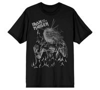 Est 1975 Life After Death Flames T Shirt Iron Maiden Black XL