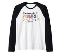 Esta ES la promesa que él nos dio: la vida eterna. Raglan Baseball Tee