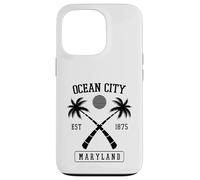 Established 1875 Ocean City Maryland Retro Palm Tree Case for iPhone 13 Pro