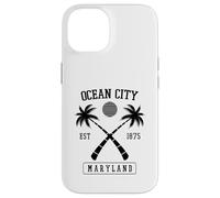Established 1875 Ocean City Maryland Retro Palm Tree Case for iPhone 14