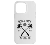 Established 1875 Ocean City Maryland Retro Palm Tree Case for iPhone 14 Pro Max