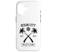 Established 1875 Ocean City Maryland Retro Palm Tree Case for iPhone 16