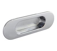 ESTAMP Zalya Handle Shell Width 151 mm - Handle for Sliding Door - Shell Handle for Inlet - Zinc Die-Cast Chrome-Plated Polished