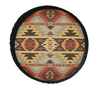 Estampado Geométrico Azteca Nativo Americano Del Suroeste Cubiertas De Las Ruedas Durable Funda De Llanta De Repuesto Antipolvo Cubierta Para Ruedas De Repuesto Para Remolques Travel