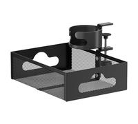 Estante Giratorio Mesa - Organizador con Abrazadera, Bandeja | Soporte Oficina Botellas Teléfonos Notas Auriculares Escritorio Casa Estudiantes Estación Trabajo