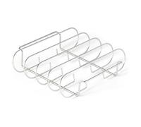 Estante Para Costillas De Acero Inoxidable - Base Para Parrilla De 4 Ranuras Antiadherente - 12 X 9.96 X 2.87 Pulgadas/Estante Paraa Costillas,By Cocina Del Hogar Barbacoa Al Aire Libre Camping