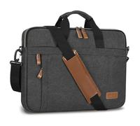 Estarer Laptop Bag Case 17-17.3 Inch Mens Computer Bag Messenger Work Shoulder Bag for HP/Asus/Dell/Acer/Lenovo (Dark Grey, 15-15.6 Inch)