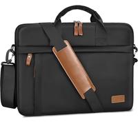 Estarer Laptop Bag Case 17-17.3 Inch Mens Computer Bag Messenger Work Shoulder Bag for HP/Asus/Dell/Acer/Lenovo (Black, 17-17.3 Inch)