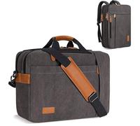 Estarer Laptop Messenger Bag 17 Inch Mens Convertible Satchel Briefcase Rucksack for Work Business