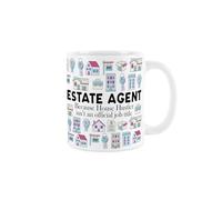 Estate Agent Mug - Humorous Realtor Property Sales Themed Novelty Gifts - Tea/Coffee Hot Drinks White Ceramic Cup Present