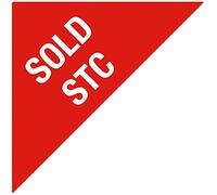 Estate Agent Stickers - Pack of 100 Red 67 x 67 x 94mm Triangles Removable Adhesive Coloured Sticky Labels Self Adhesive Easy Peel Labels Stickers Sticky Paper - Sold STC