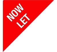 Estate Agent Stickers - Pack of 50 Red 67 x 67 x 94mm Triangles Removable Adhesive Coloured Sticky Labels Self Adhesive Easy Peel Labels Stickers Sticky Paper - Now Let