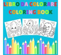 Estate al Mare: Libro da Colorare Bilingue Italiano-Inglese per Bambini 3-8 Anni | 61 Disegni da Colorare con Parole dell’Estate e della Spiaggia: ... Words While Coloring Summer Beach Pictures