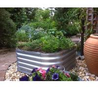 EstatetoGarden Garden Raised bed metal galvanised steel planter 4 in 1 modular