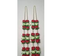 Estationeryhouse Designer Wedding Garlands, Indian Wedding rose Garland, Silk Flower Garland, Indian Wedding, Milni Garlands, Punjabi Garland 2 pc