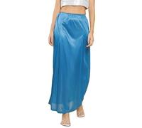 Estationeryhouse Satin Silk Saree Petticoat Solid Inskirt Underskirt Skirt Indian Sari Inner wear (UK, Alpha, One Size, Regular, Regular, Turqouise Blue)