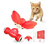 estbicn Kitifish Automatic Cat Toys for Indoor Cats, Interactive Cat Feather Toys with Feather and Bell, Smart Electric Moving Kitty Toy, kitifish Toys, Stiulate Hunting Instinct for Your Kitty