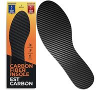 EstCarbon - Carbon Fibre Insole - 1 pc, UK Size Men 8-8.5, Women 9.5 - Unisex Orthotic Shoe Insert - Stiff Foot Plate - Turf Toe, Hallux Rigidus, Flat Feet, Plantar Fasciitis, Mortons Extension