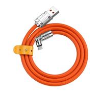 ESTCNK 180+360 Rotatable 120W Super Fast Charging Cable Liquid Silicone Game USB USB C Charging Elbow Cable for Game