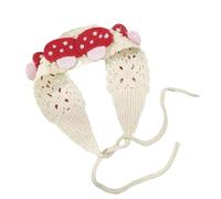 ESTCNK Casual Streetwear Headscarves Fashion Scarf Travel Friendly Scarf Unique Hollows for Stylish Women, Mushroom Headband, 1 Count (Pack of 1)