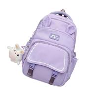 ESTCNK Fashionable School Bag Casual Daypack with Spacious Pockets for Student Aesthetic Backpack Travel Backpack, Purple, purple