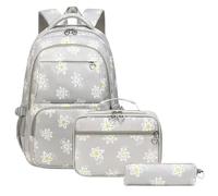 ESTCNK Large Capacity Elementary Student School Backpack with Lunch Bag Pencil Case