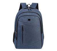 ESTCNK Man Business Backpack Large Capacity Backpack School Bag 17'' Laptop Backpack, Blue