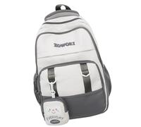 ESTCNK Multifunctional Travel Backpack for Teenagers Boys Girls Waterproof School Bag with Laptop Storage Compartment, Grey