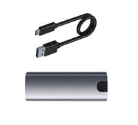 ESTCNK Solid Drives Aluminum Solid Drives NVME to USB 3.1 TypeC Enclosure Adapter Solid Disk for 2230/2242/2260/2280